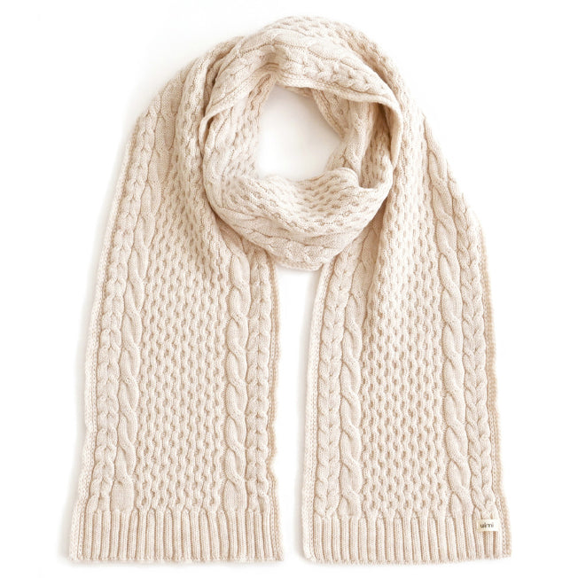 uimi Molly Aran Textured Merino Wool Scarf