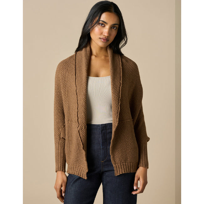 uimi Molly Seed Stitch Merino Wool Shrug
