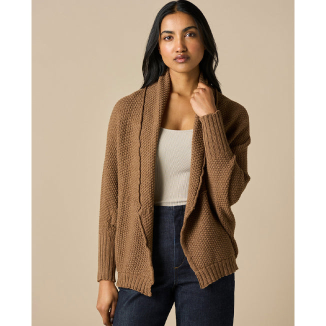 uimi Molly Seed Stitch Merino Wool Shrug