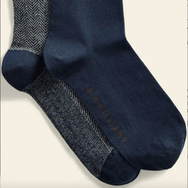 R.M. Williams Nelson Herringbone Sock 2pk
