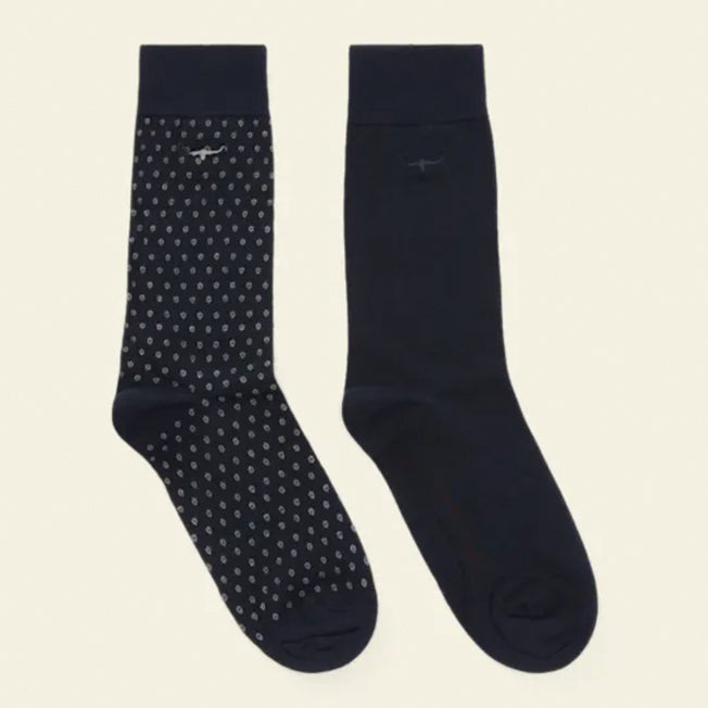 R.M. Williams Nelson Polka Dot Sock 2pk