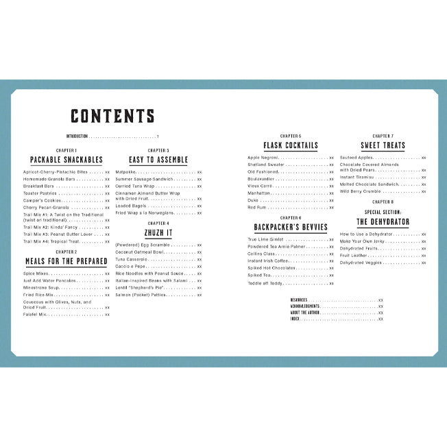 On The Trail Camp Cookbook
