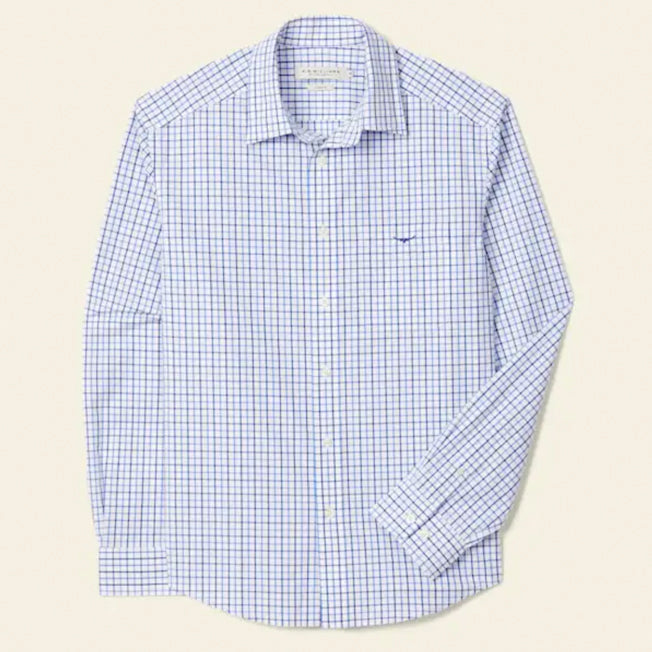 R.M. Williams Mens Newland Poplin Check Shirt