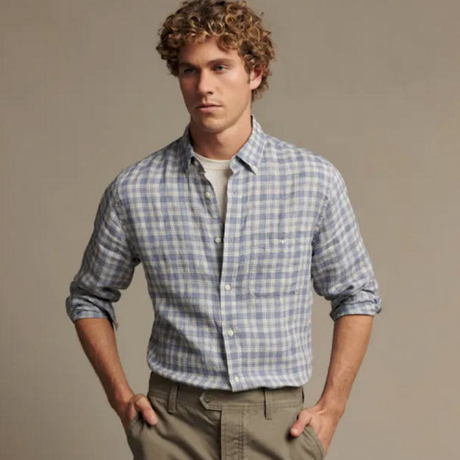 R.M. Williams Oberon Linen Check Shirt