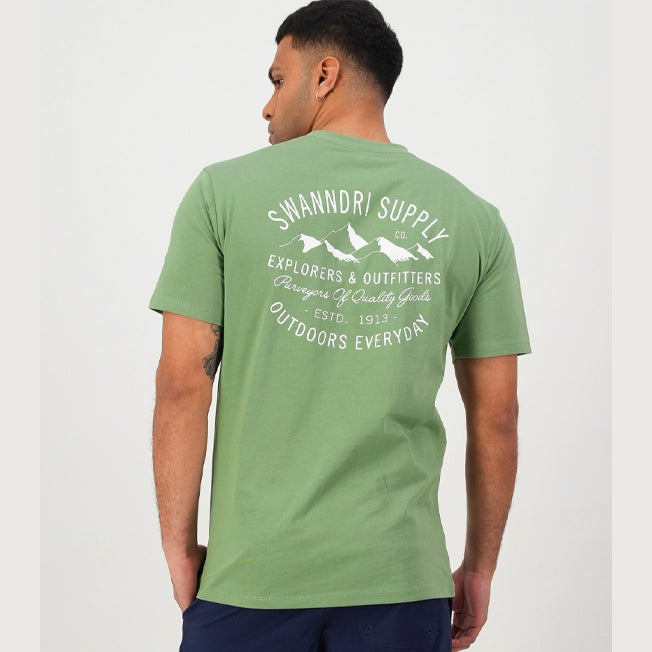 Swanndri Mens Old Ties Print Tee