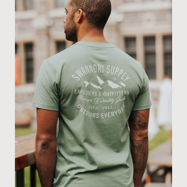 Swanndri Mens Old Ties Print Tee