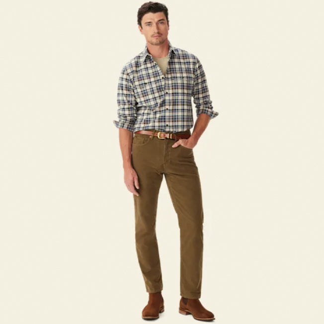 R.M. Williams Mens Orion Brushed Check Shirt