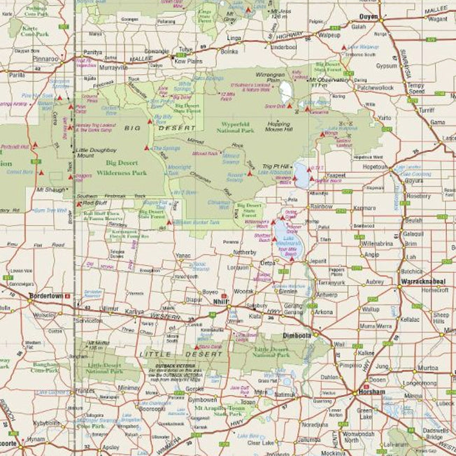 Westprint Outback Victoria Map