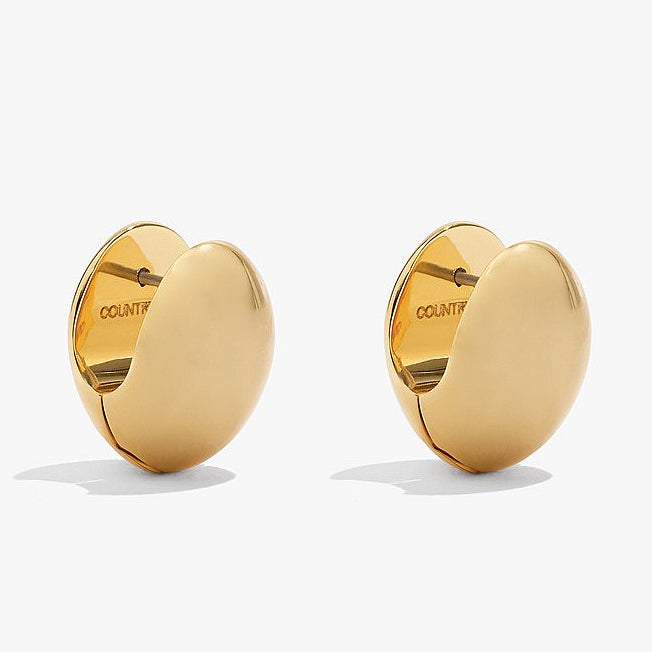 Country Road Oval Huggies Earring