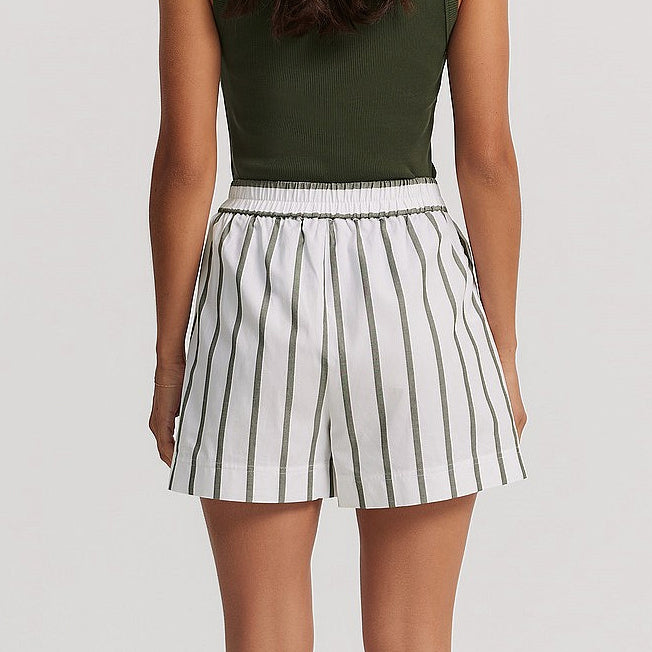 Country Road Ladies Stripe Oxford Short