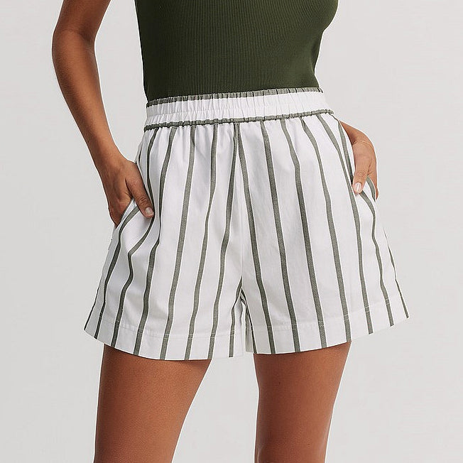 Country Road Ladies Stripe Oxford Short