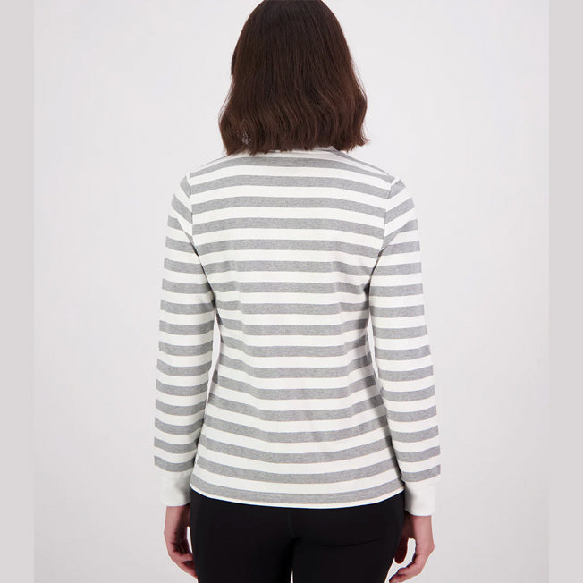 Swanndri Womens Papamoa LS Stripe Tee