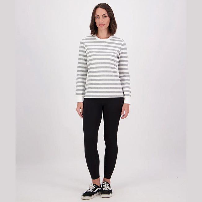 Swanndri Womens Papamoa LS Stripe Tee