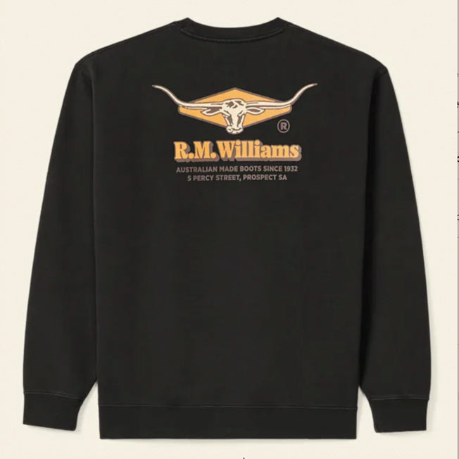 R.M. Williams Mens Percy Crew Sweatshirt