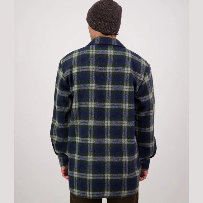 Swanndri Ranger Wool Zip Front Check Bush Shirt