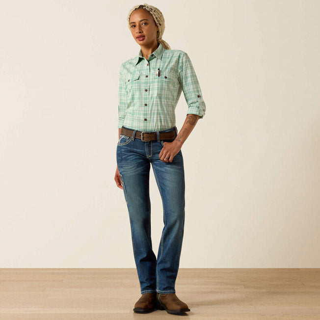 Ariat Womens Rebar Made Tough Durastretch LS Shirt