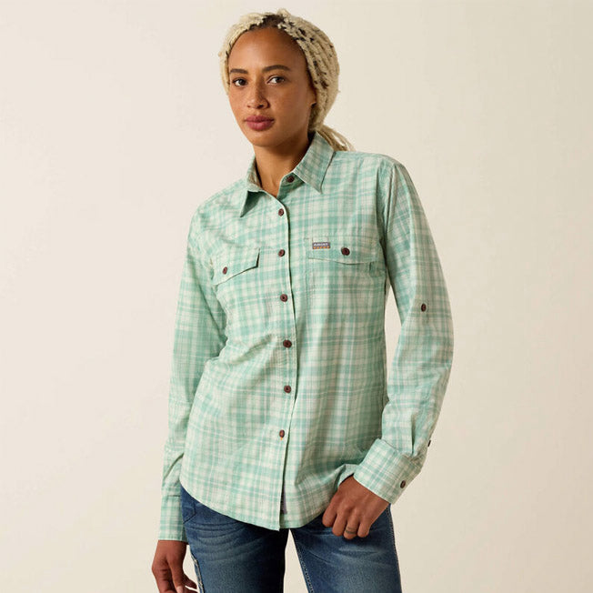 Ariat Womens Rebar Made Tough Durastretch LS Shirt