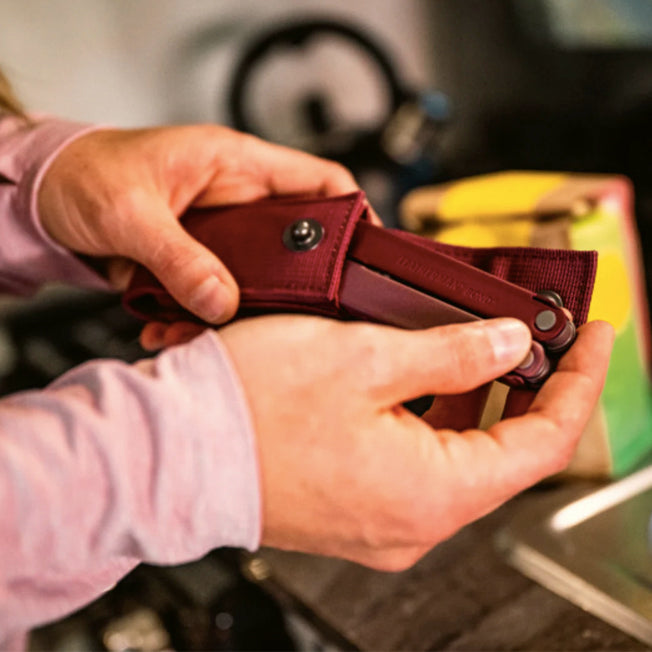 Leatherman Rebar Lightweight Multitool w/ Cranberry Sheath