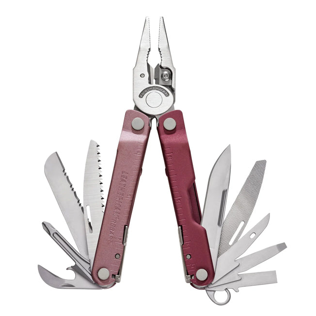 Leatherman Rebar Lightweight Multitool w/ Cranberry Sheath