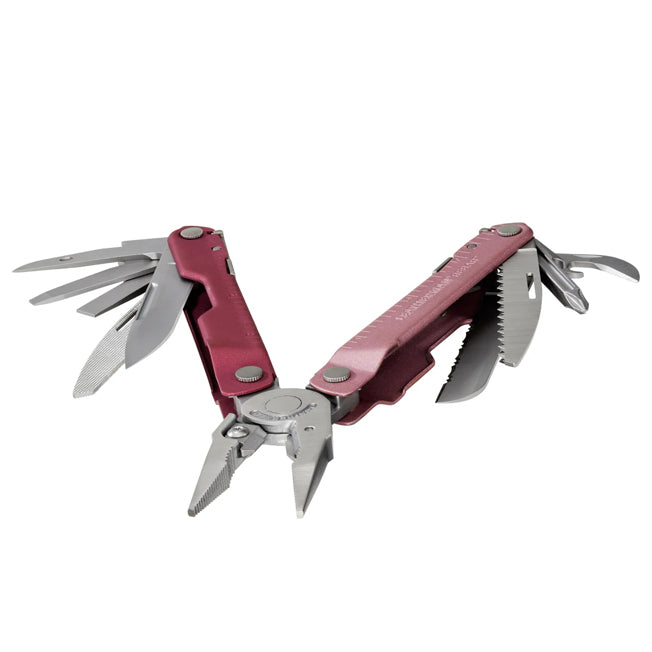 Leatherman Rebar Lightweight Multitool w/ Cranberry Sheath