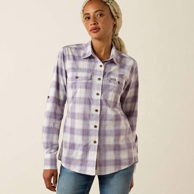 Ariat Womens Rebar Made Tough Durastretch LS Shirt