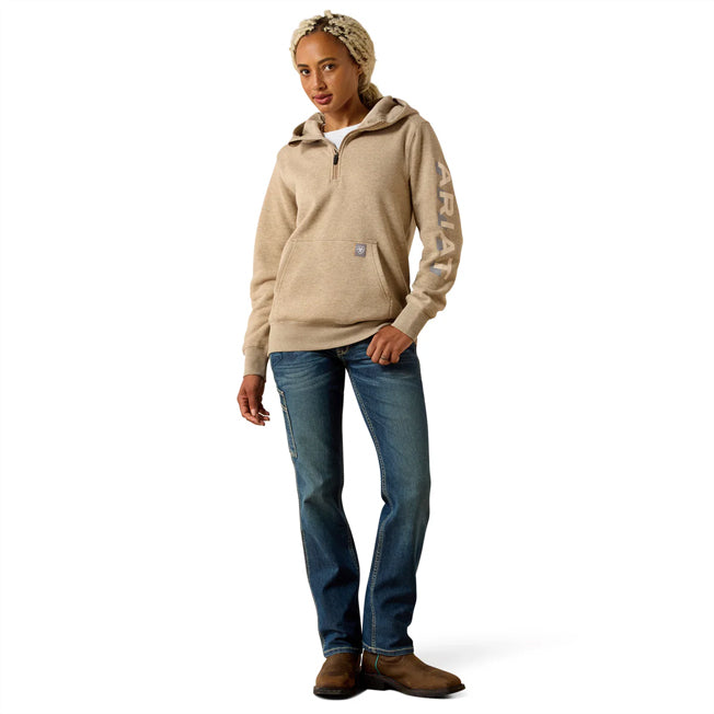 Ariat Ladies Rebar Lightweight Logo Hoodie