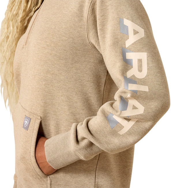 Ariat Ladies Rebar Lightweight Logo Hoodie