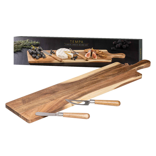 Tempa Fromagerie Long Rectangle 3pc Cheese Set