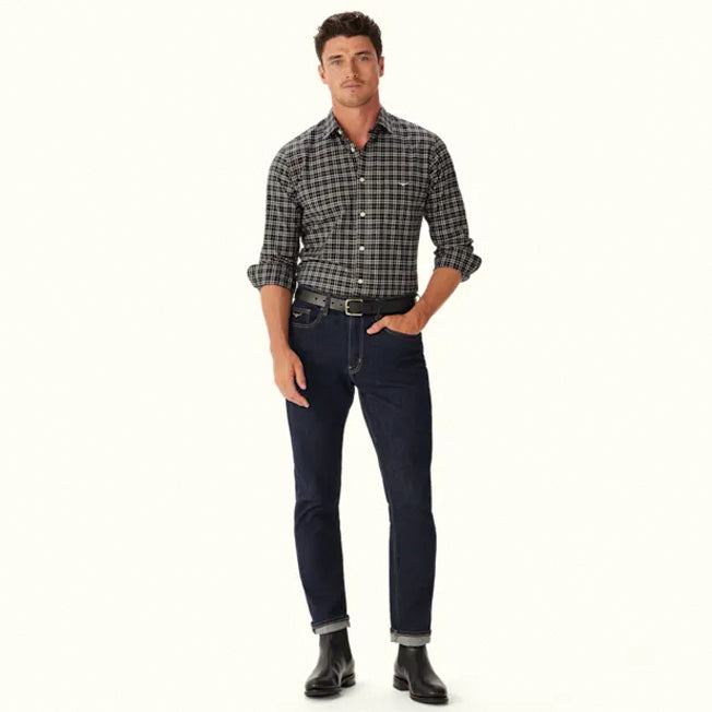R.M. Williams Regular Poplin Check Shirt