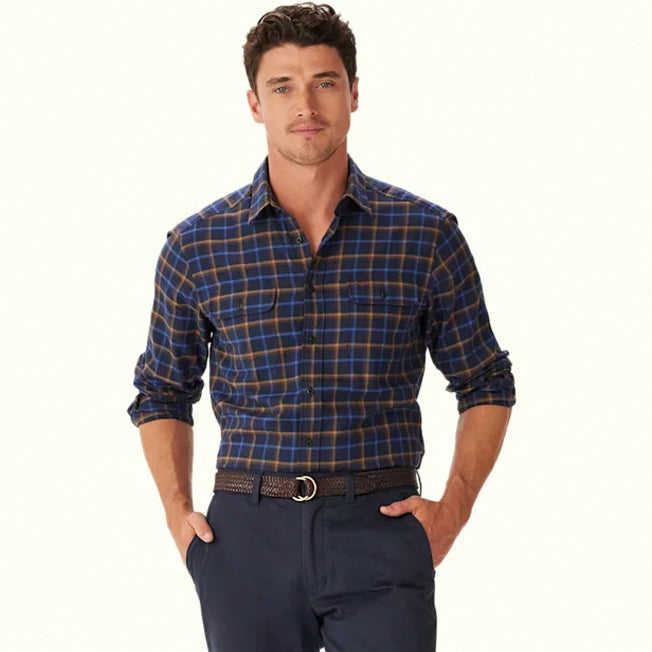 R.M.Williams Regular Twill Check Shirt