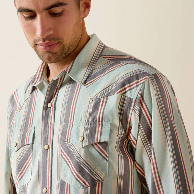 Ariat Mens Retro Hesperus Fitted Snap LS Shirt