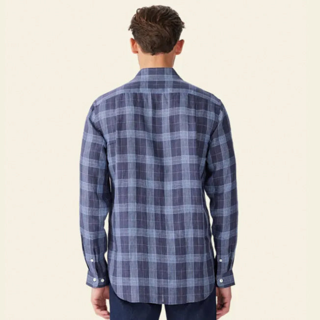 R.M. Williams Mens Robe LS Linen Regular Shirt