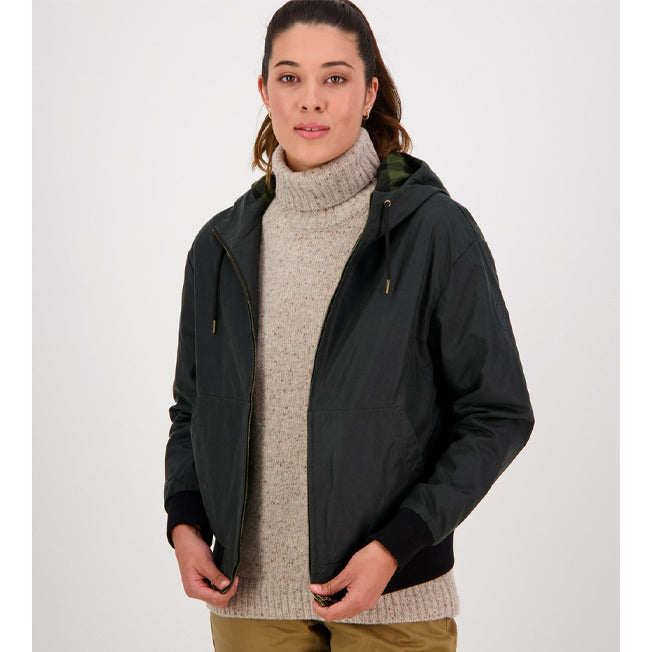 Swanndri Rosewood Oilskin Hoodie