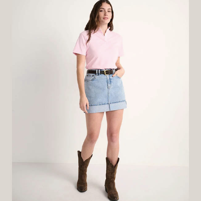 RB Sellars Ladies Ruffle Polo