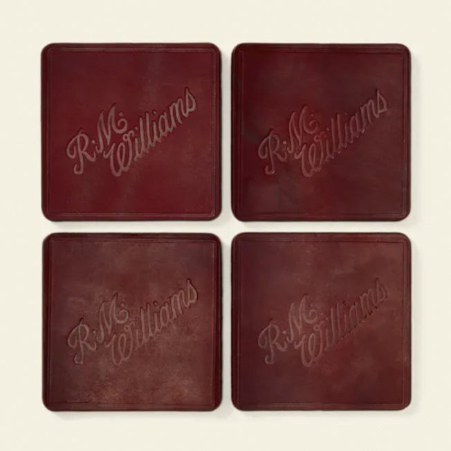 R.M.Williams Script Logo 4pc Coaster Set