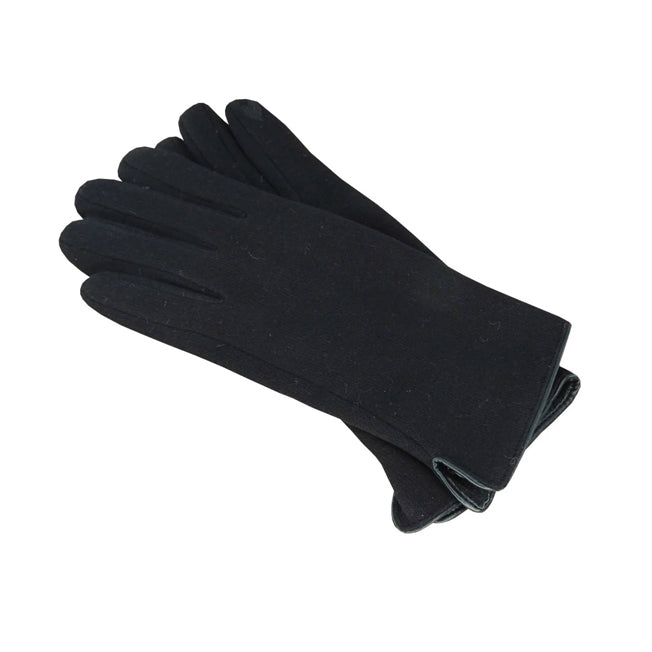 Poppi Sedona Polyester Stretch Glove w/ Faux Leather Cuff