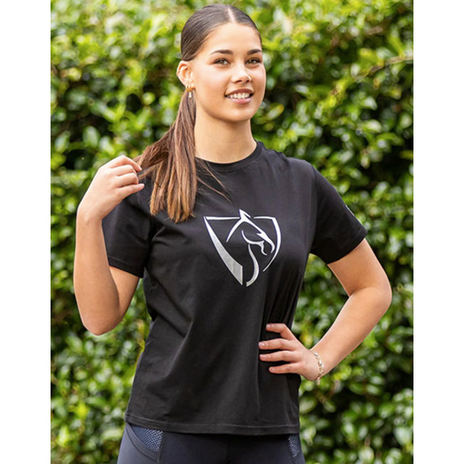 Bare Equestrian Silver Logo Tee