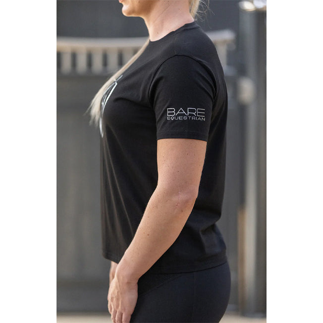 Bare Equestrian Silver Logo Tee
