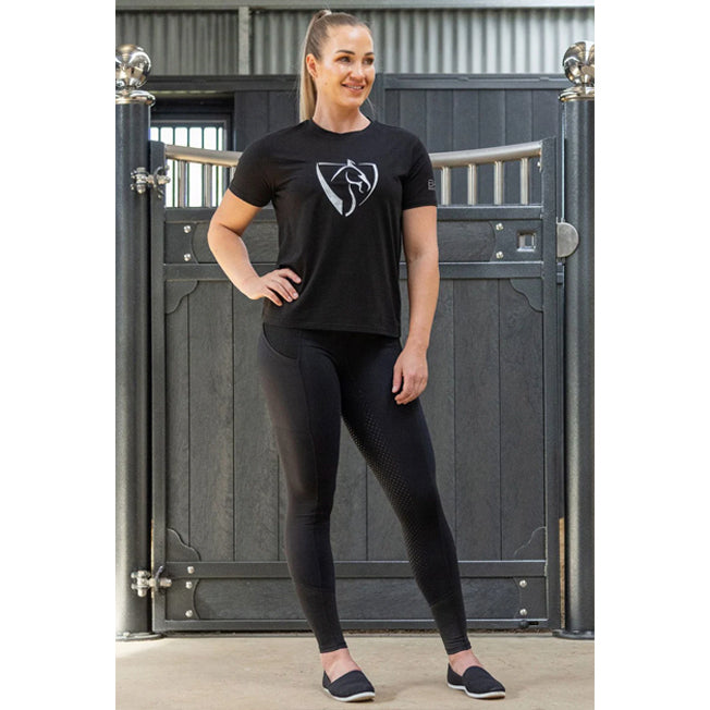 Bare Equestrian Silver Logo Tee