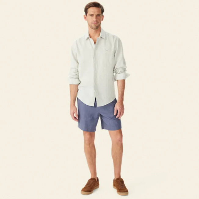 R.M. Williams Mens Stephens LS Linen Regular Shirt