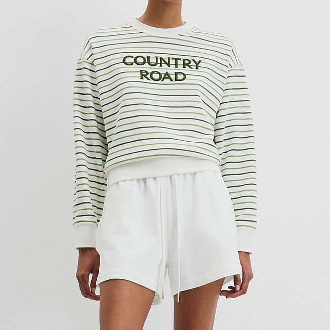 Country Road Lds Stripe Country Road Sweat