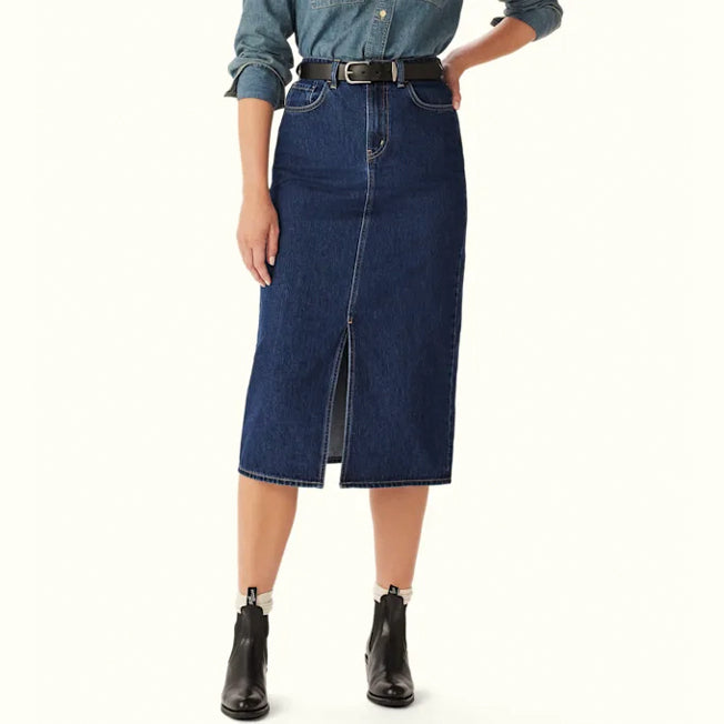 R.M. Williams Temma Denim Maxi Skirt