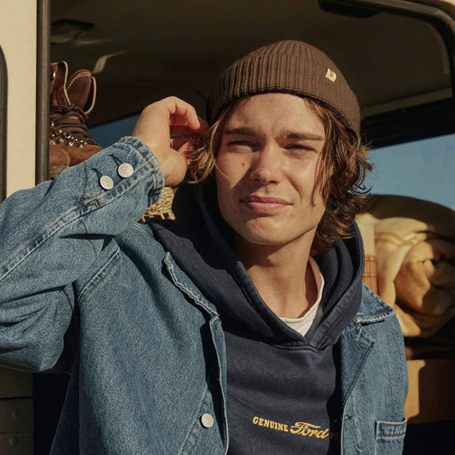 Will and Bear Toby Fisherman Merino Wool Beanie