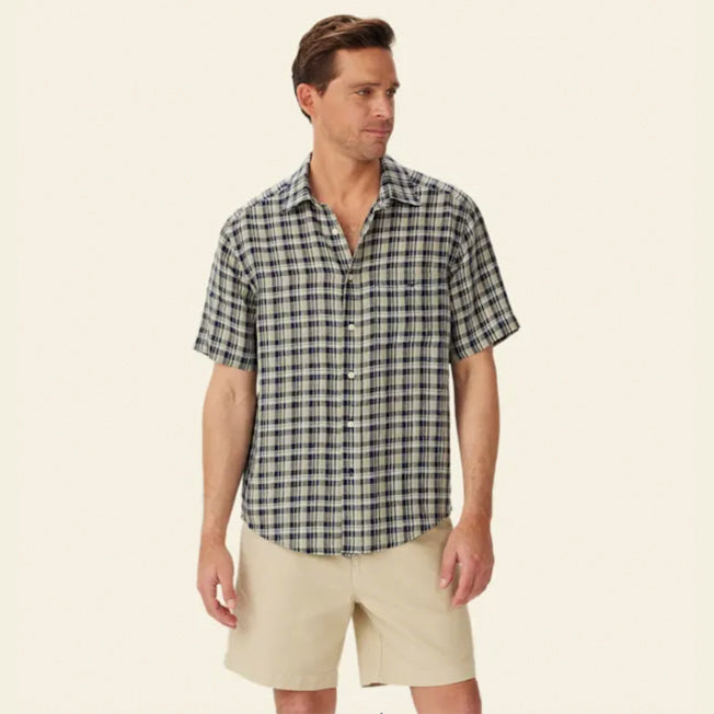 R.M. Williams Toby Linen SS Shirt