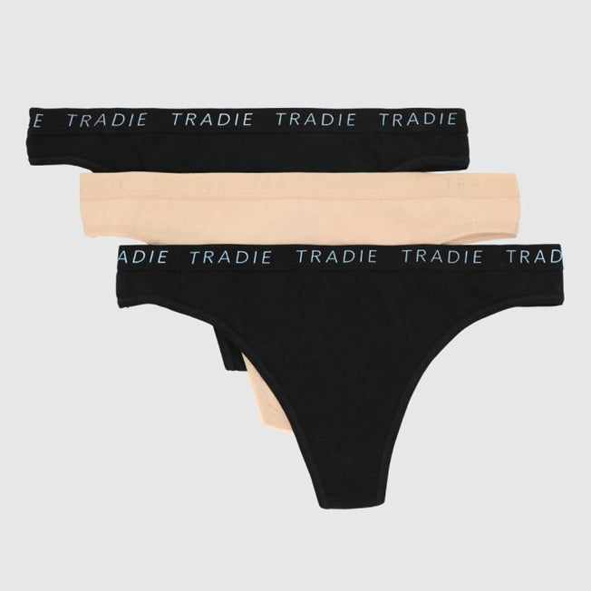 Tradie Lady 3 Pack Diamond G-String