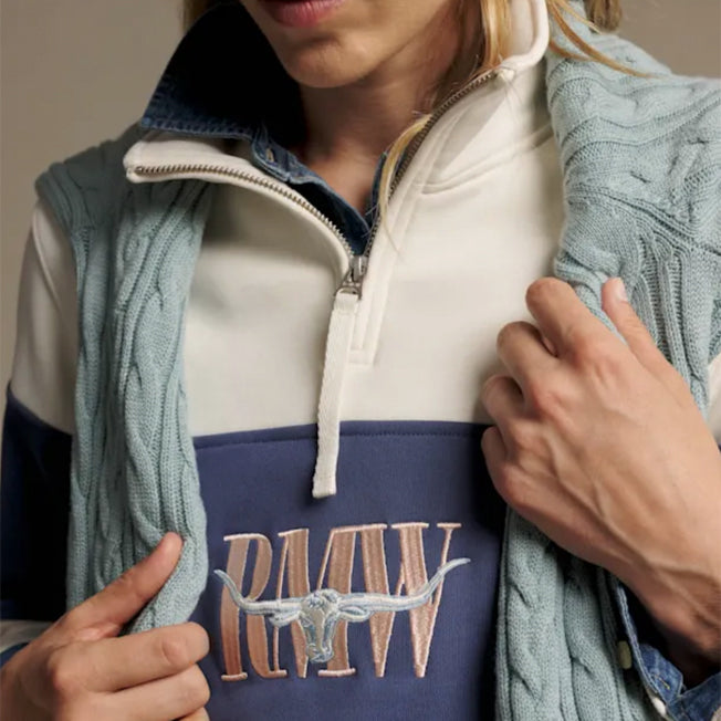 R.M. Williams Ladies Trickett Panel Sweatshirt