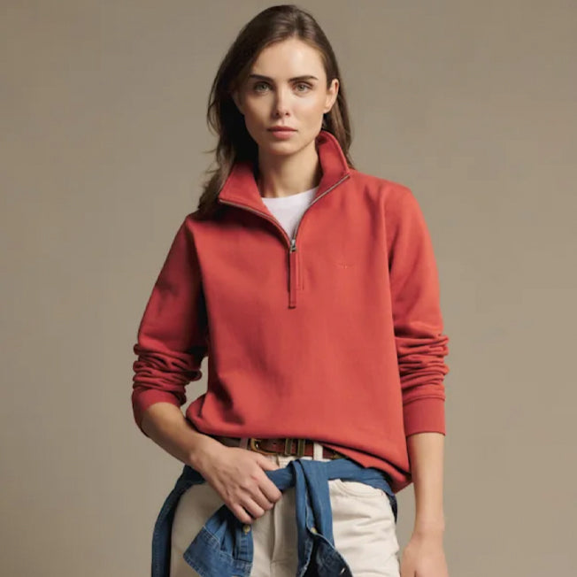 R.M. Williams Ladies Trickett Zip Neck Sweatshirt