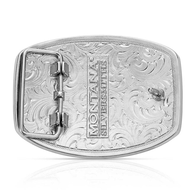 Montana Silversmiths Tri Colour Texas Longhorn Belt Buckle