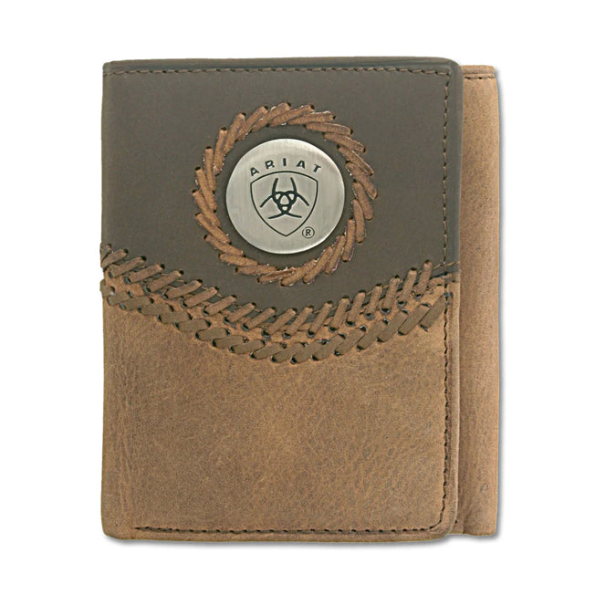 Ariat Two Tone Accent Tri-Fold Wallet