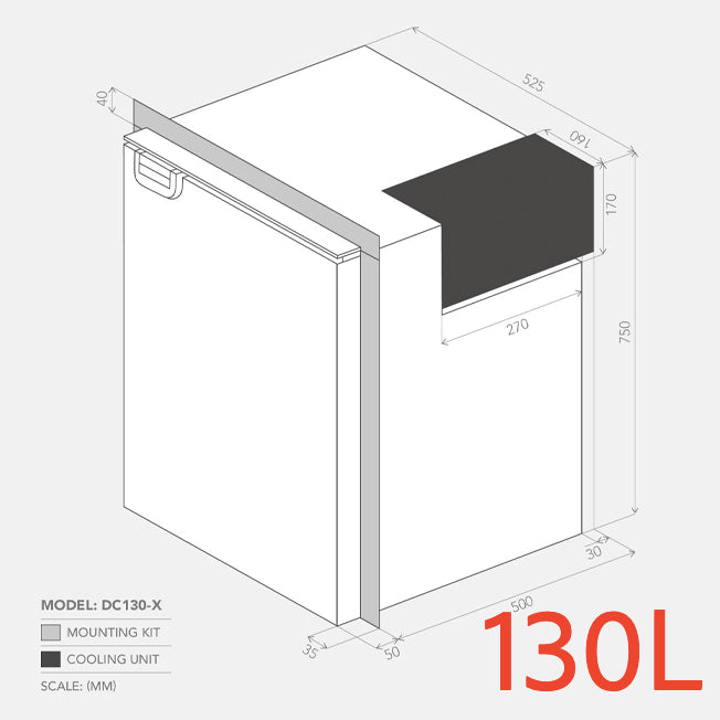 Bushman 130L Heavy Duty 12V and 24V Upright Fridge